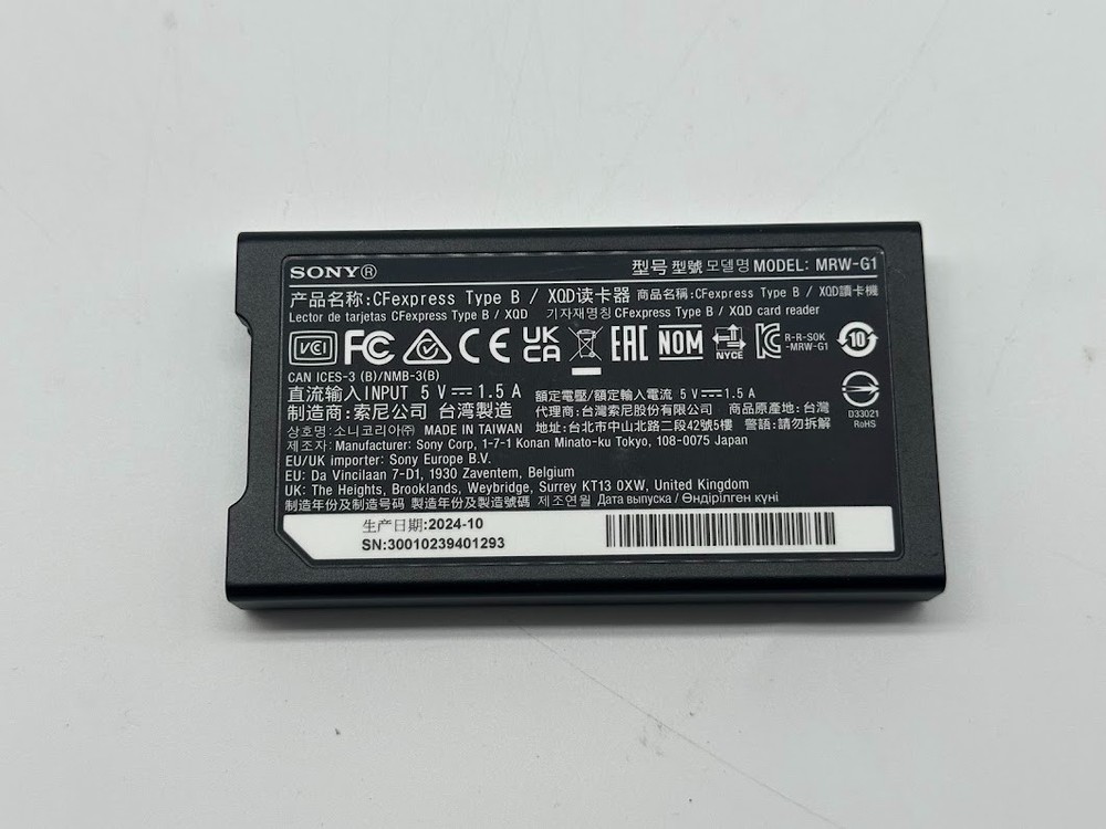 Sony XQD/CFExpress Type B Memory Card Reader