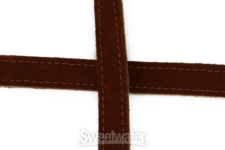 Levy's MS14 2.5" Suede Banjo Strap - Brown