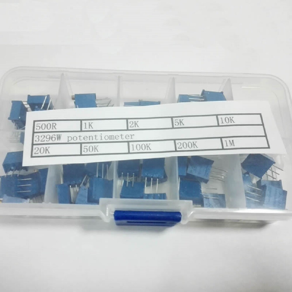 3296W Multi-turn trimmer potentiometer 3296 Variable Resistor Kits With Box