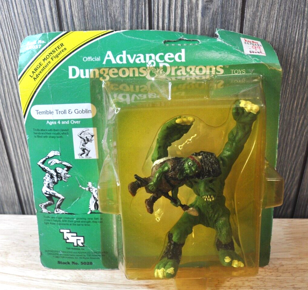 Advanced Dungeons & Dragons Terrible Troll & Goblin Figures-TSR