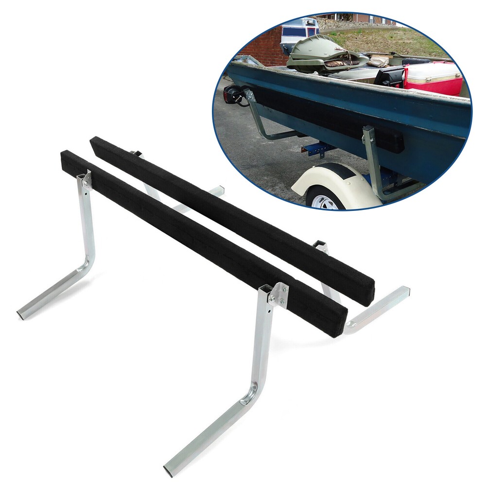 Boat Trailer Bunk Board Guide-On 5' Feet Rail Makes Loading Boat w/Brackets Kit