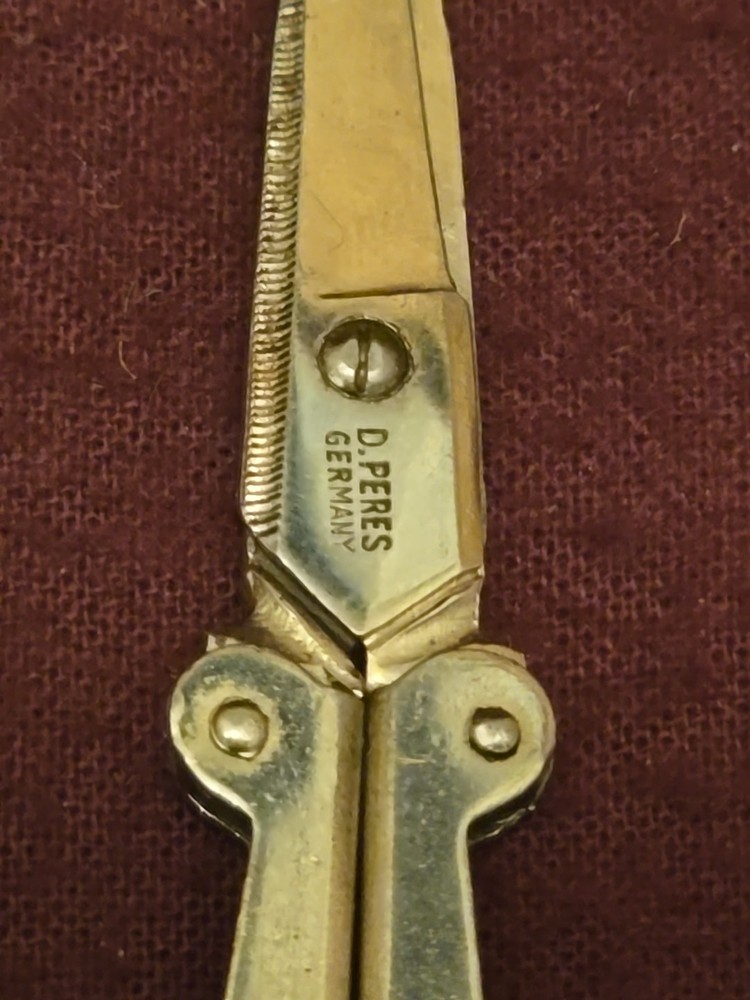 Vintage German Folding Scissors D. Peres Germany