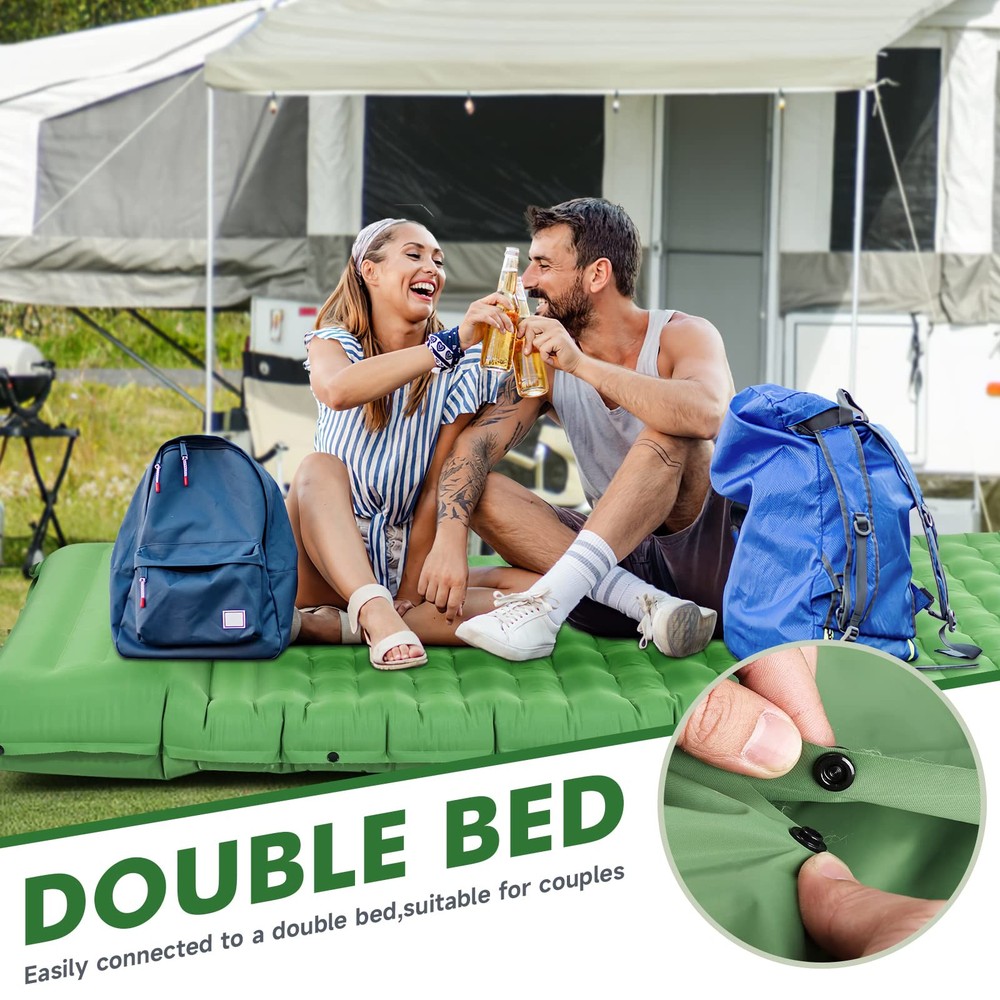 Sleeping Pad for Camping- Ultralight Inflatable Sleeping Mat with Built-in Fo...