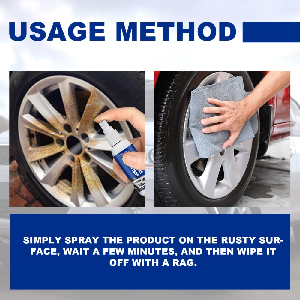Instant Rust Removal Spray Car Wheel Refurbishment Rust Removal