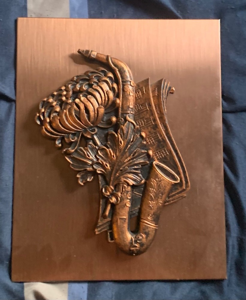 coppercraft sax wall hanging