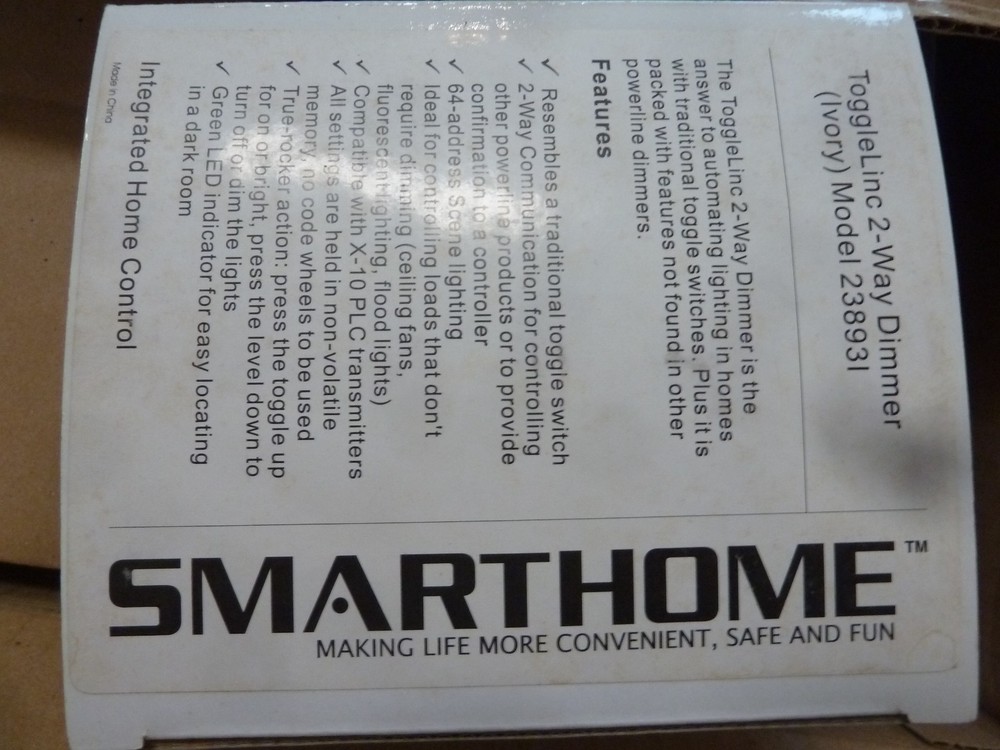 Smarthome ToggleLinc 2-WAY Dimmer 238931