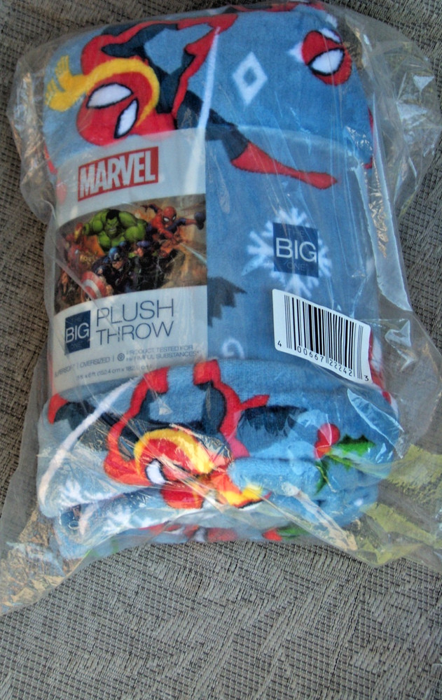 Marvel Spiderman Plush Throw Blanket