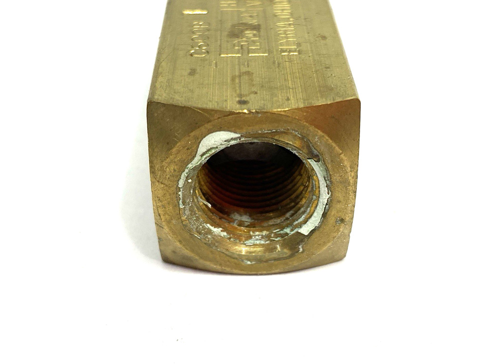 Parker C600B Inline Colorflow Hydraulic Check Valve 2000psi