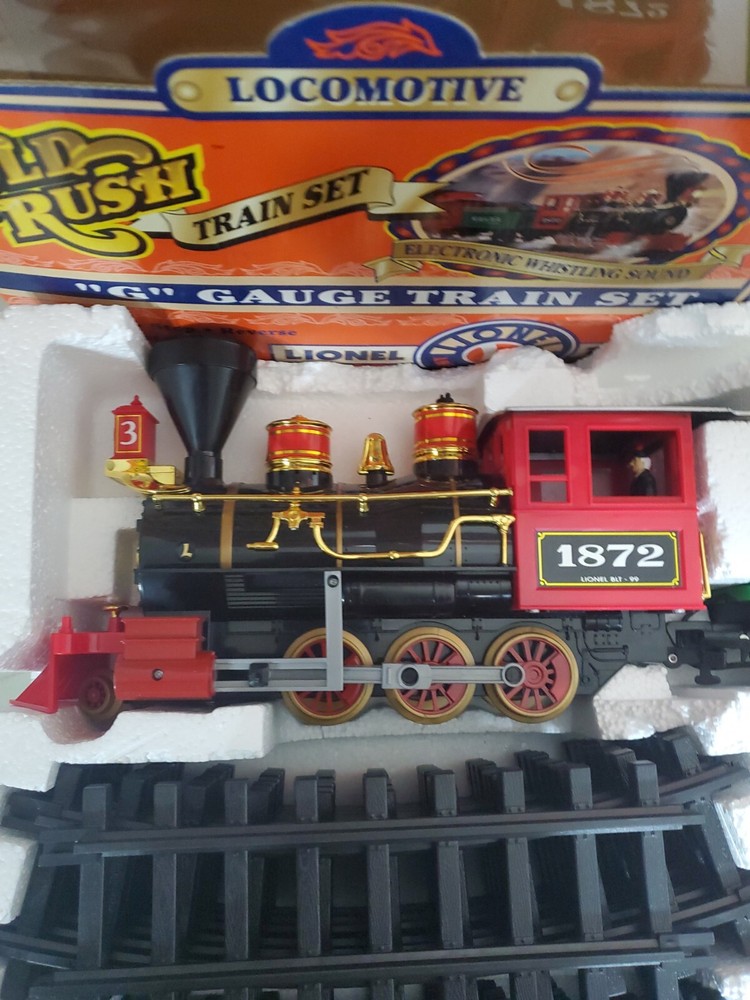 LIONEL TRAINS GOLD RUSH G GAUGE TRAIN SET