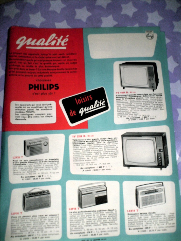 advertising philips selection 1963