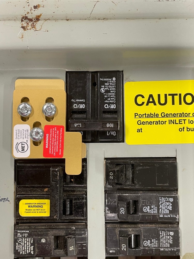 GenInterlock CCH-100 Generator interlock kit Murray 100 Amp Panels