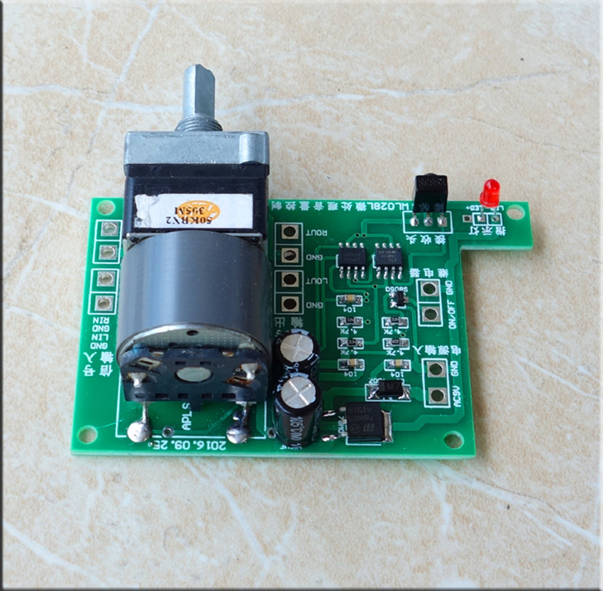 Audio preamp remote volume control board with ALPS potentiometer