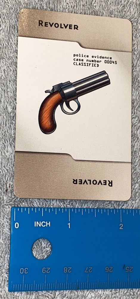 Clue 2005 Weapon Revolver Card Replacement Piece