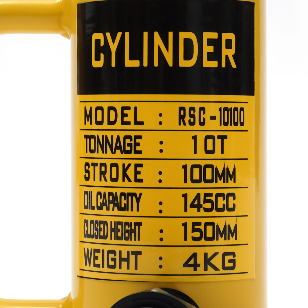 10 Ton Hydraulic Cylinder Jack Single Acting 4" Stroke Solid Hydraulic Ram Jack