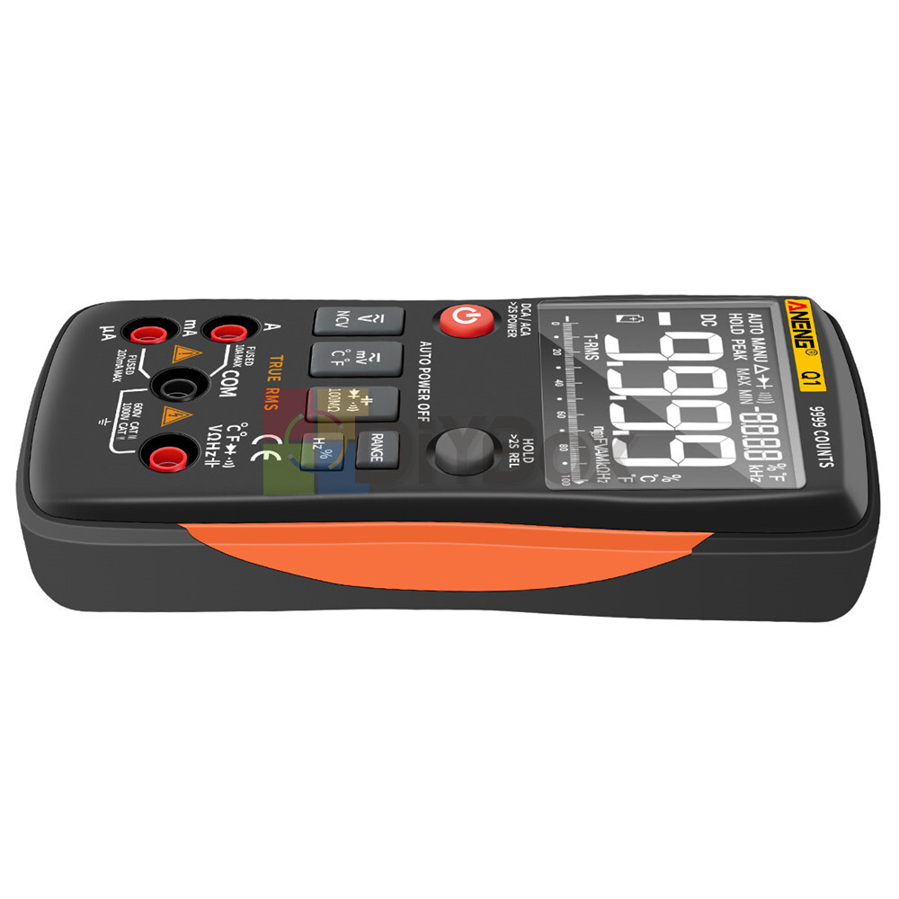 ANENG Q1 Backlight Digital Handheld Multimeter 9999 Counts Tester Auto-Ranging
