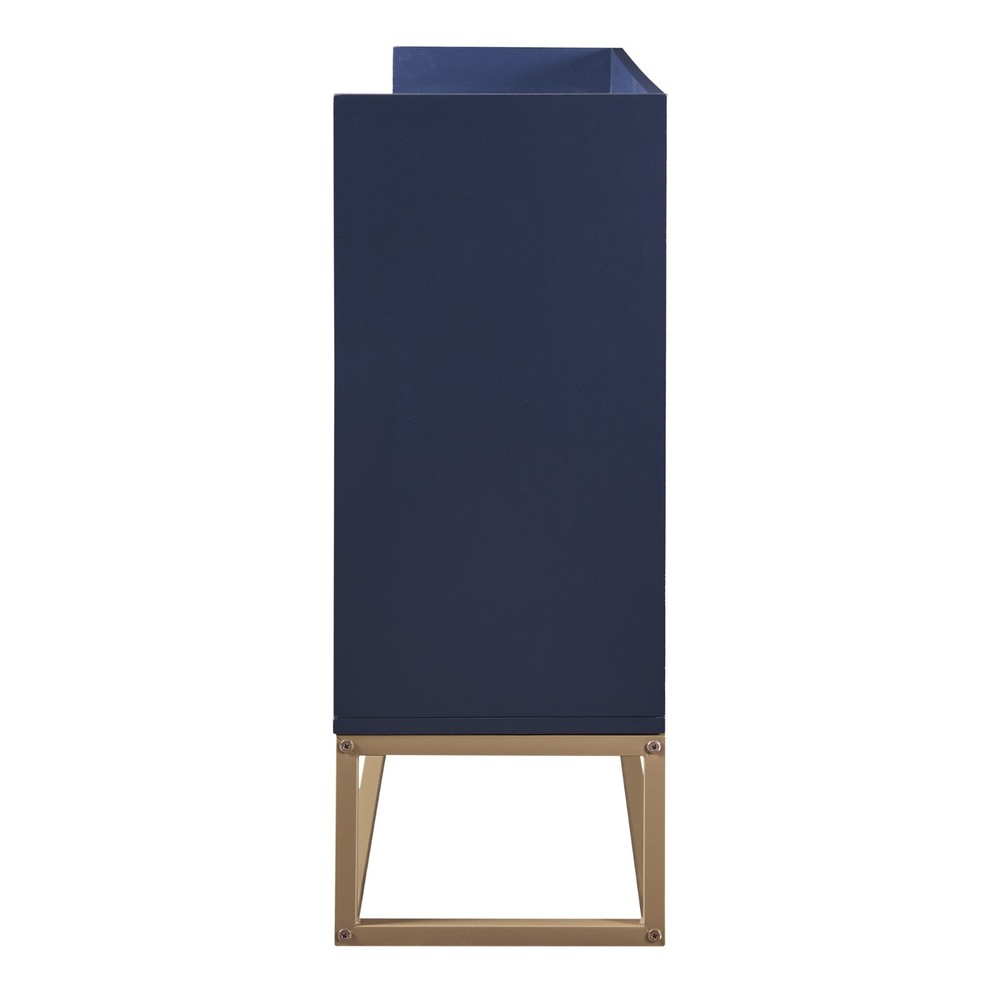 Modern Sideboard Elegant Buffet Cabinet with Large Storage Space (Navy)