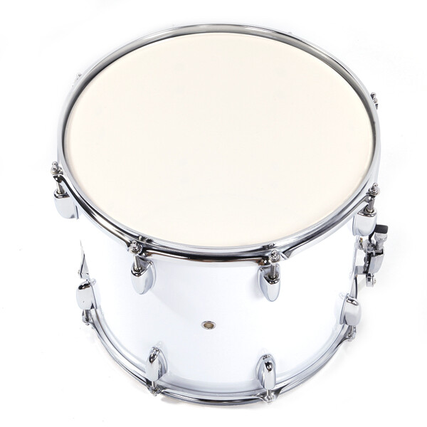 White 14 x10 inches Marching Drum Drumsticks Key Strap