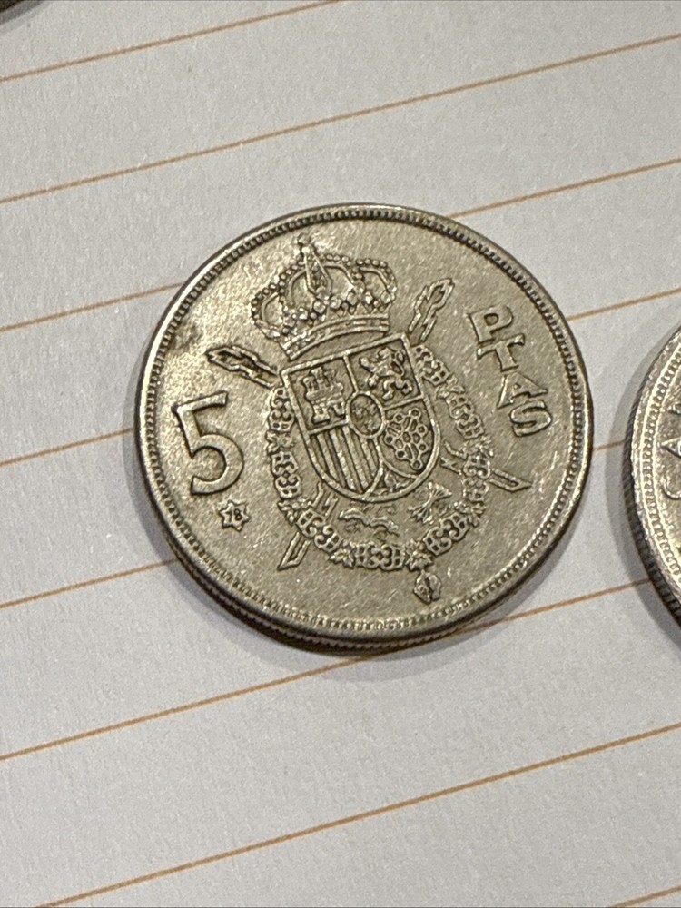 1975 Spain 25 Pesetas Coin 1206