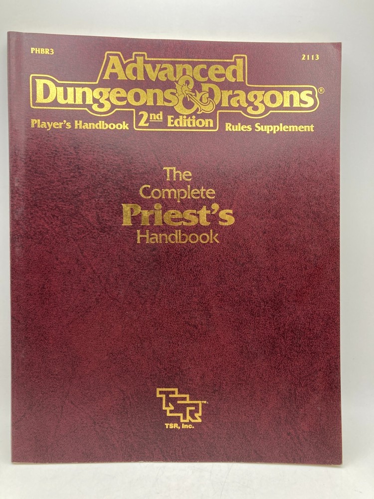 Advanced Dungeons & Dragons 2nd Ed. Complete Priest's Handbook TSR 1990 #2113
