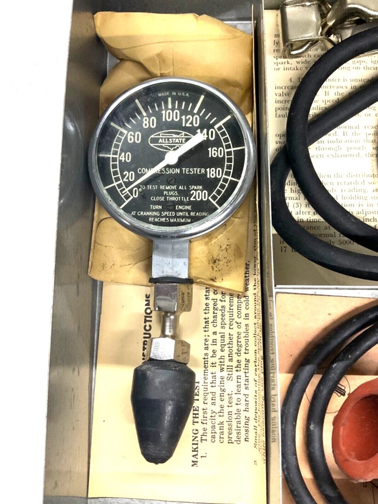 ALLSTATE COMPRESSION TESTER, ENGINE VACUUM & FUEL PUMP TESTER, TIMING LIGHT