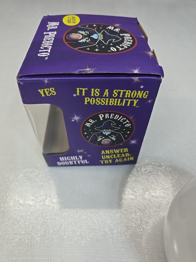 Mr. Predicto Magic Fortune Telling Talking Ball Toy Lights Up Talks Original Box