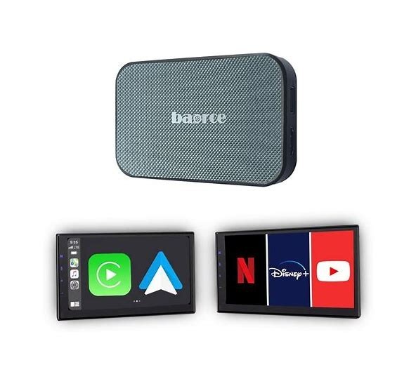AI Box - Wireless Carplay & Android Auto Adapter, Streaming Device With Netflix,
