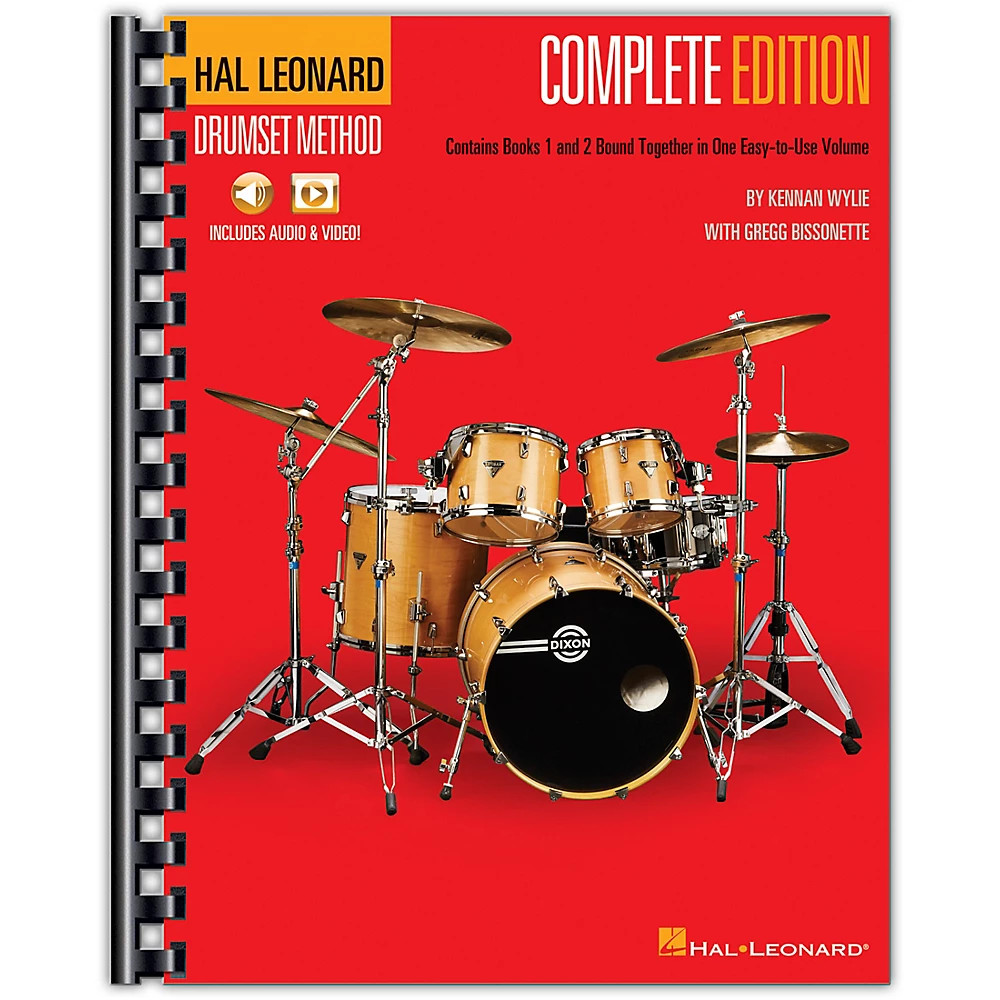 Hal Leonard Drumset Method - Complete Edition Books 1 & 2 with Video and Audio