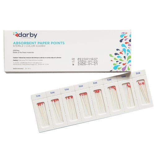 Absorbent Paper Points Sterile Cell-Pack, , Fine, 200/Box