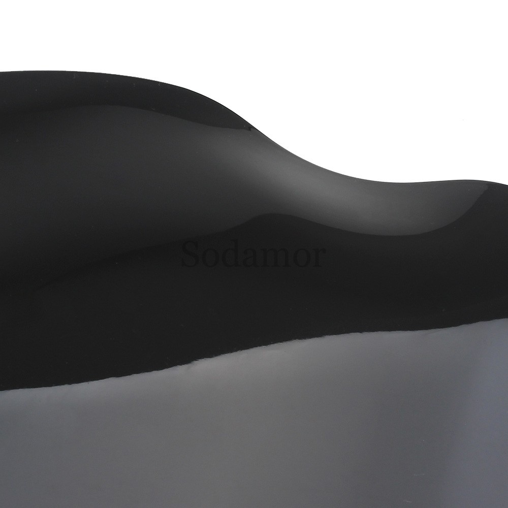For Harley Touring Electra Glide 1993-2013 6" Wave Windshield Windscreen Black
