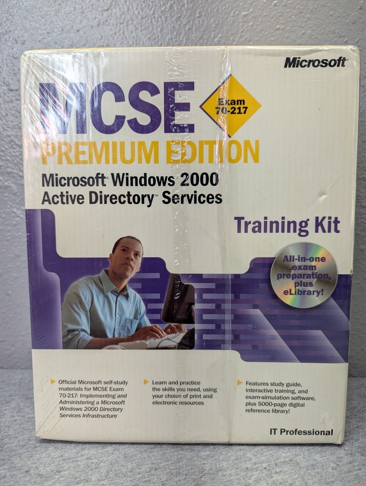 MCSE Exam 70-217 Microsoft Windows 2000 Active Directory Services - Sealed