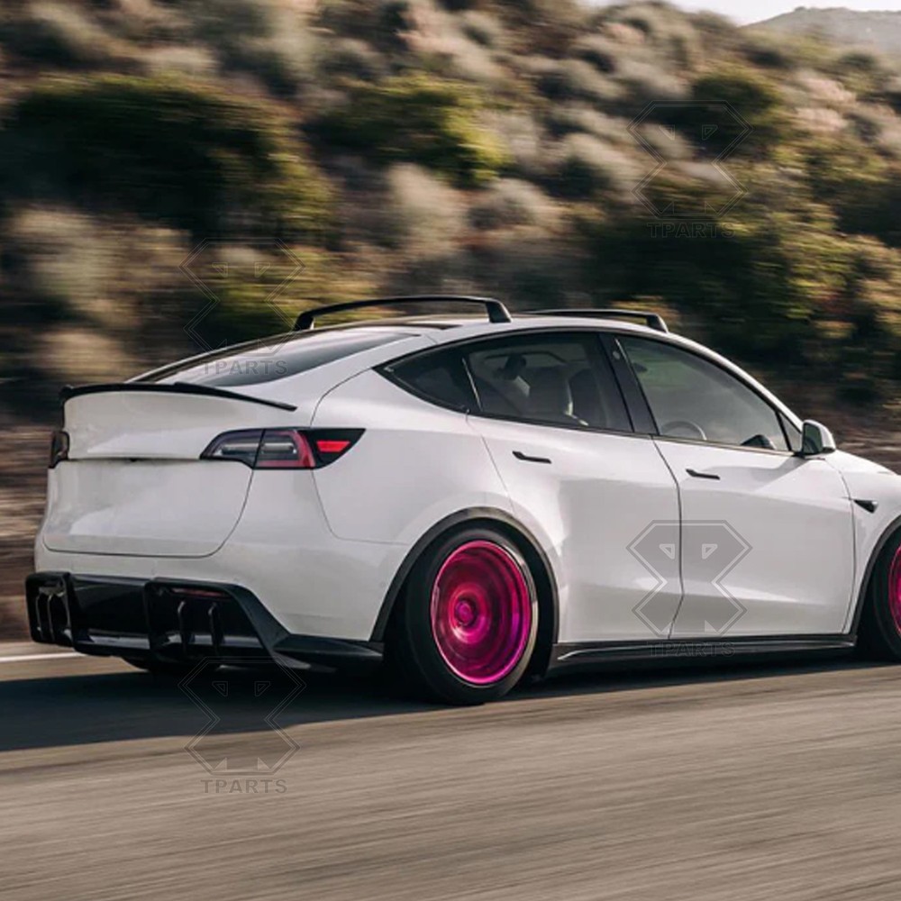 For Tesla Model Y 2020-2024 Rear Diffuser Gloss Black