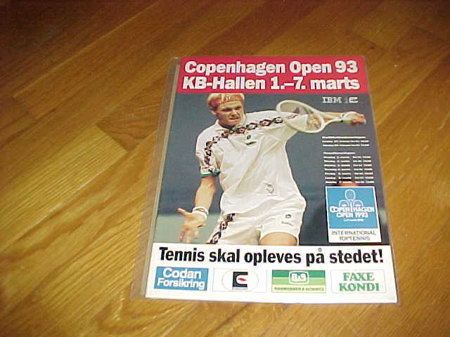 1993 Copenhagen Open Tennis Program