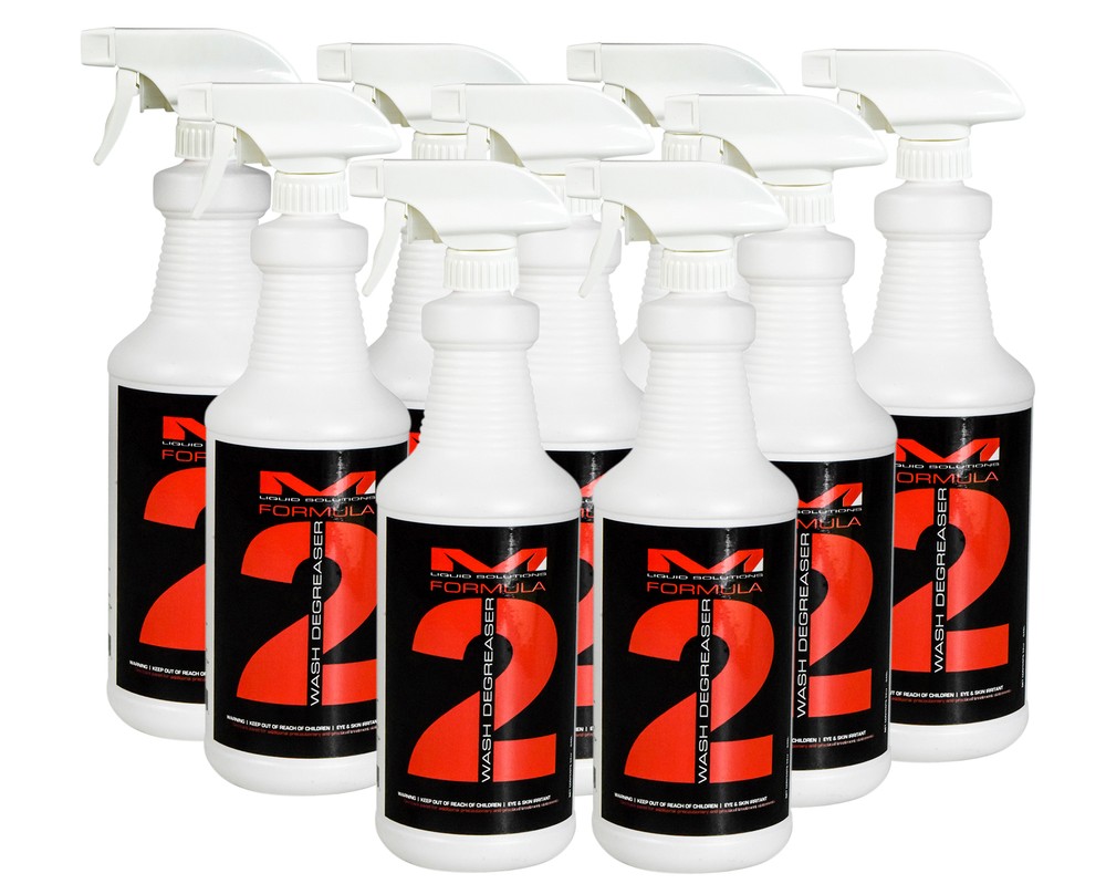 Matrix Liquid Solutions Formula 2 Biodegradable Wash Degreaser 32oz 9 Pack