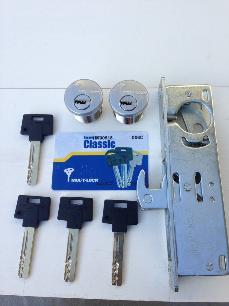 Adams Rite Type Storefront Door Lock With Multilock High Security Lock Cylinders