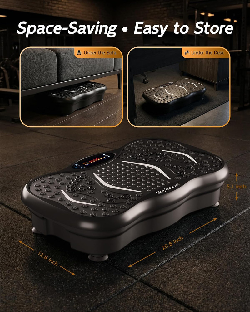 Vibration Plate Exercise Machine, 200 Speeds Vibrating Plate for Lymphatic Drain