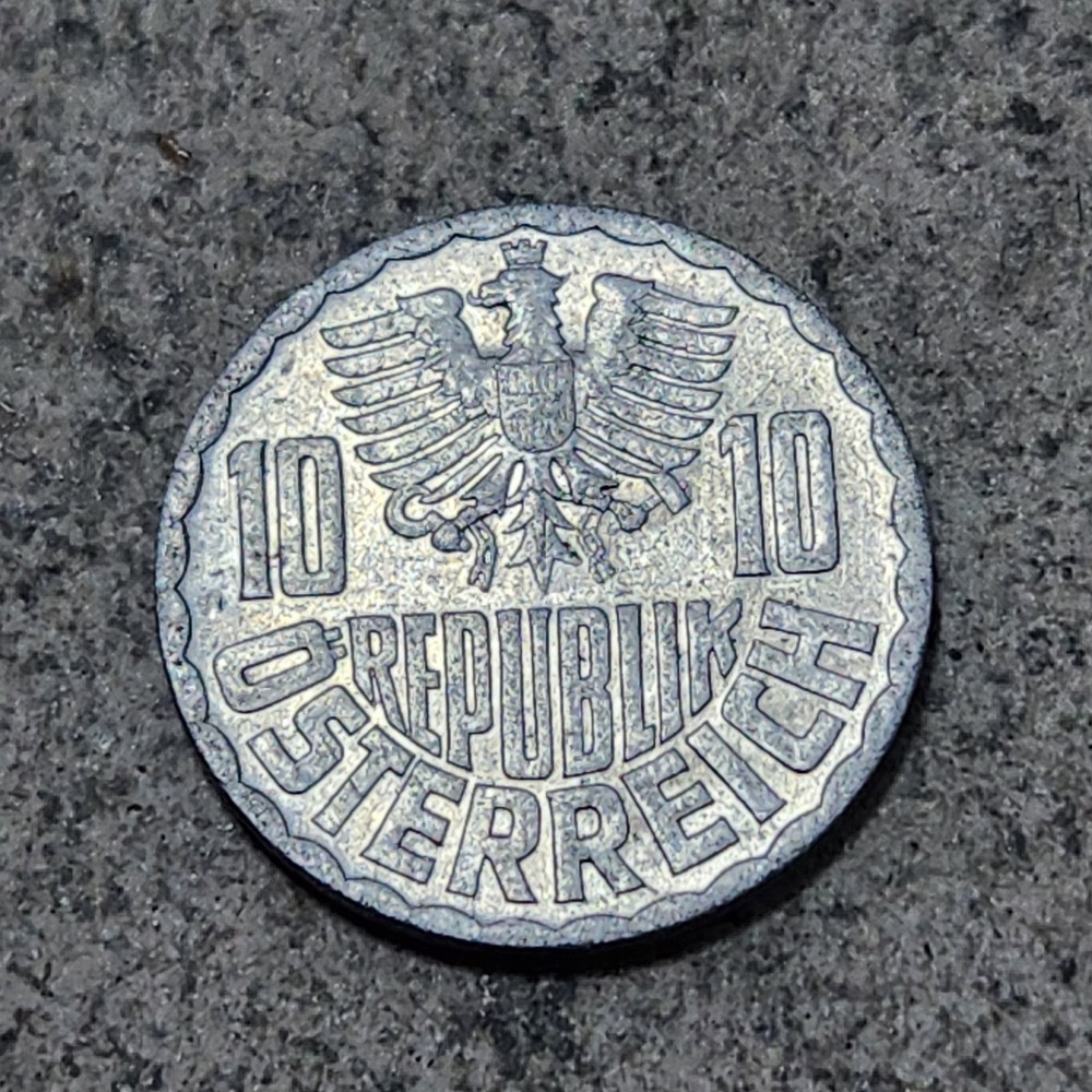 AUSTRIA 🇦🇹 TEN (10) GROSCHEN COIN 1969