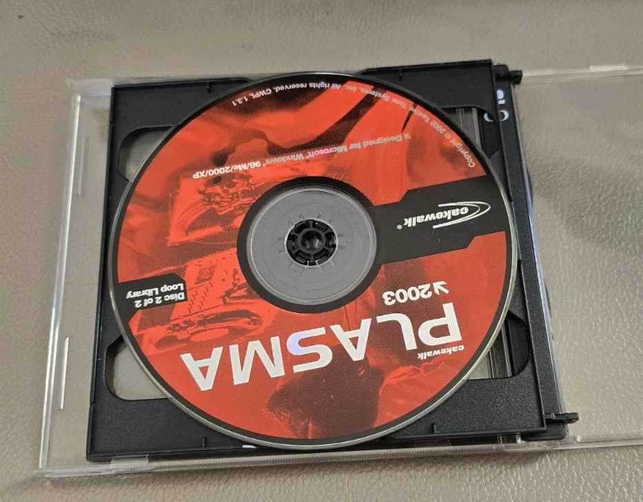 RARE! Cakewalk Plasma 2003 PC Loop Based Music Studio Software - 2 Disc