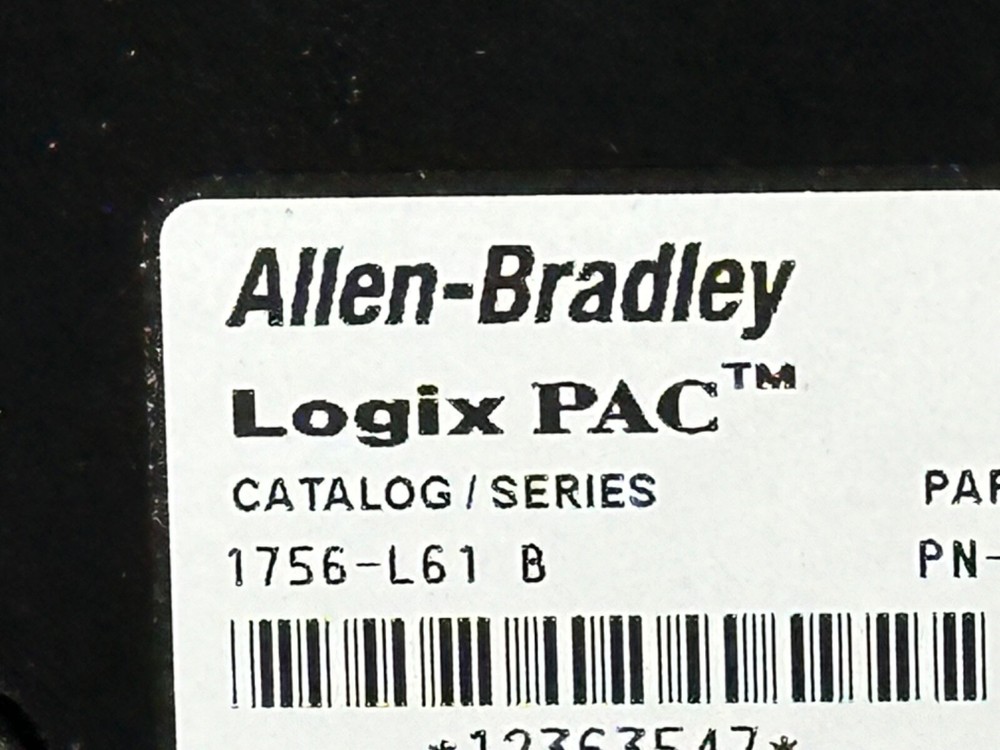 Allen Bradley 1756-L61 Ser B FW 1.9 ControlLogix 5561 CPU Processor Unit 2MB