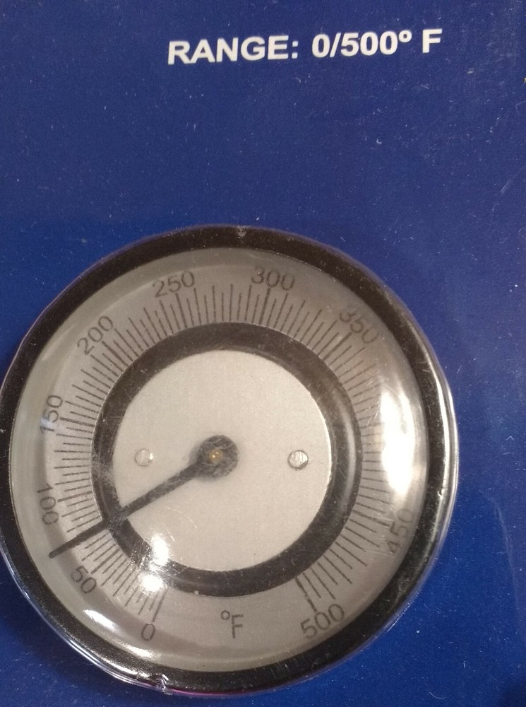 Pipe / Surface Thermometer, 0-500F, 2" Face, with Mounting Springs