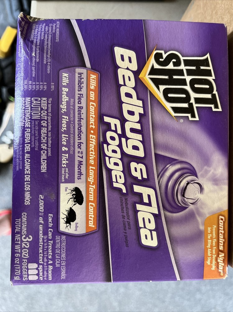 Hot Shot 95911 Bedbug and Flea Fogger, 3-Count
