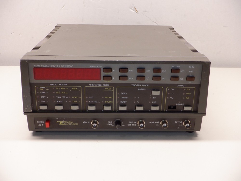 TABOR ELECTRONICS 8201 FUNCTION GENERATOR