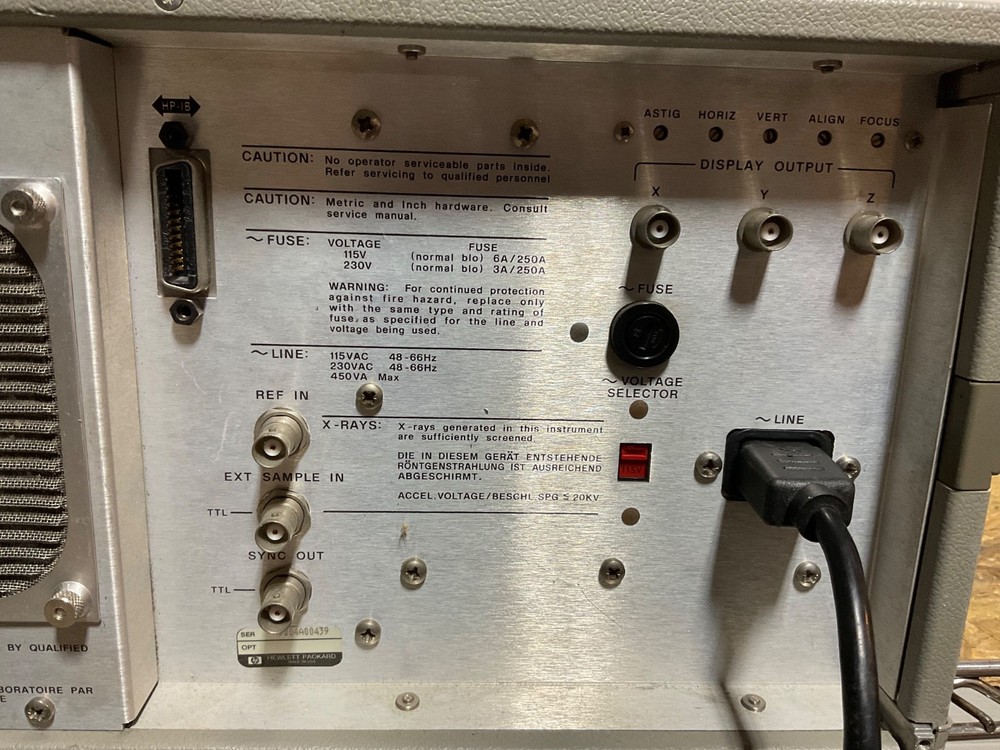 Agilent Hewlett Packard HP 3563A Control System Analyzer