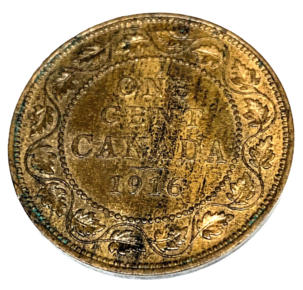 # C7902 CANADA COIN, LARGE CENT 1916