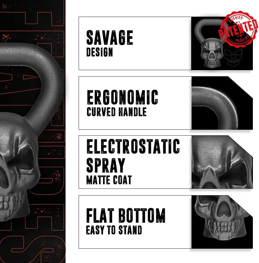 Kettlebell Special Shape, Upgraded &Multifunctional for Advanced Training, Solid