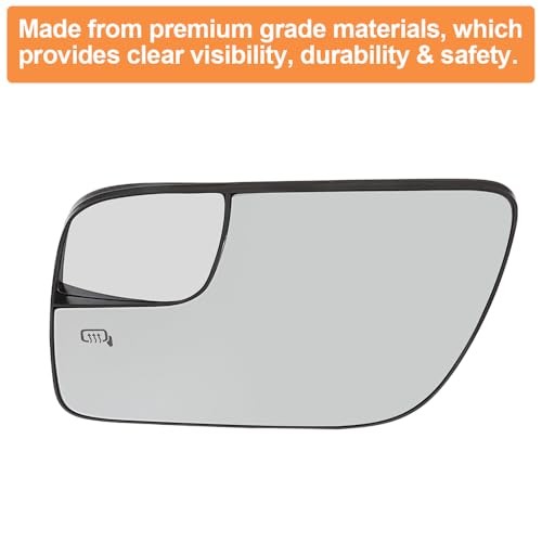 Driver Side Heated Mirror Glass Replacement for Ford Driver Side (Left)