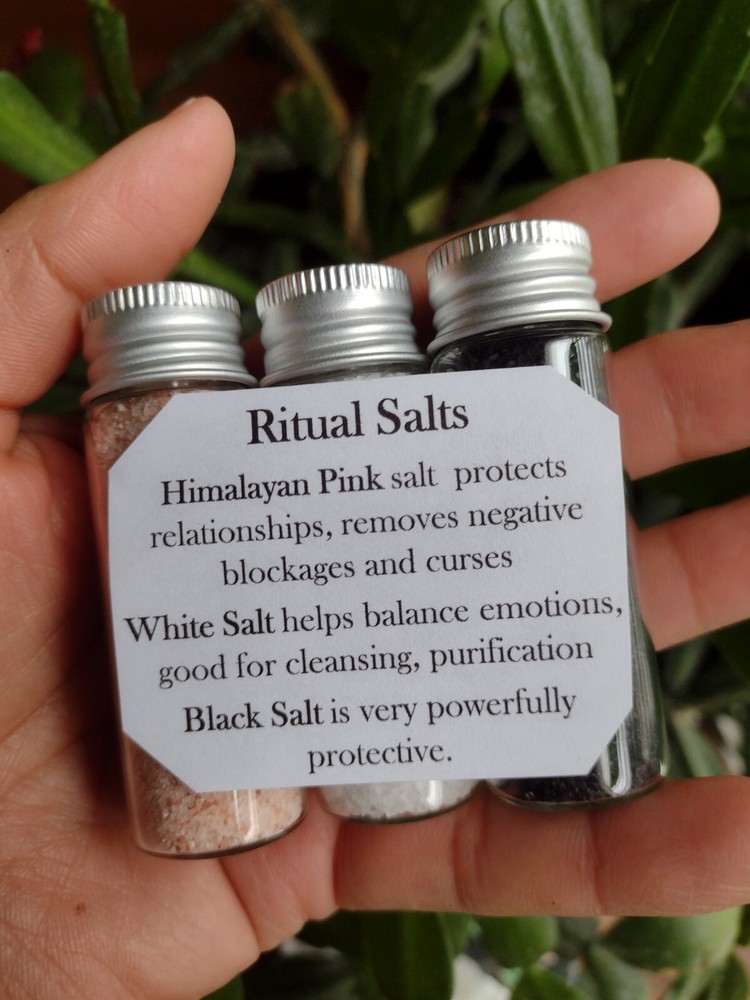 Ritual Salt Kit With Spoon Witch Salt Protection Witchcraft
