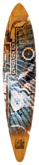Trurute Harpy Eagle Pin Tail Longboard (Complete Deck)