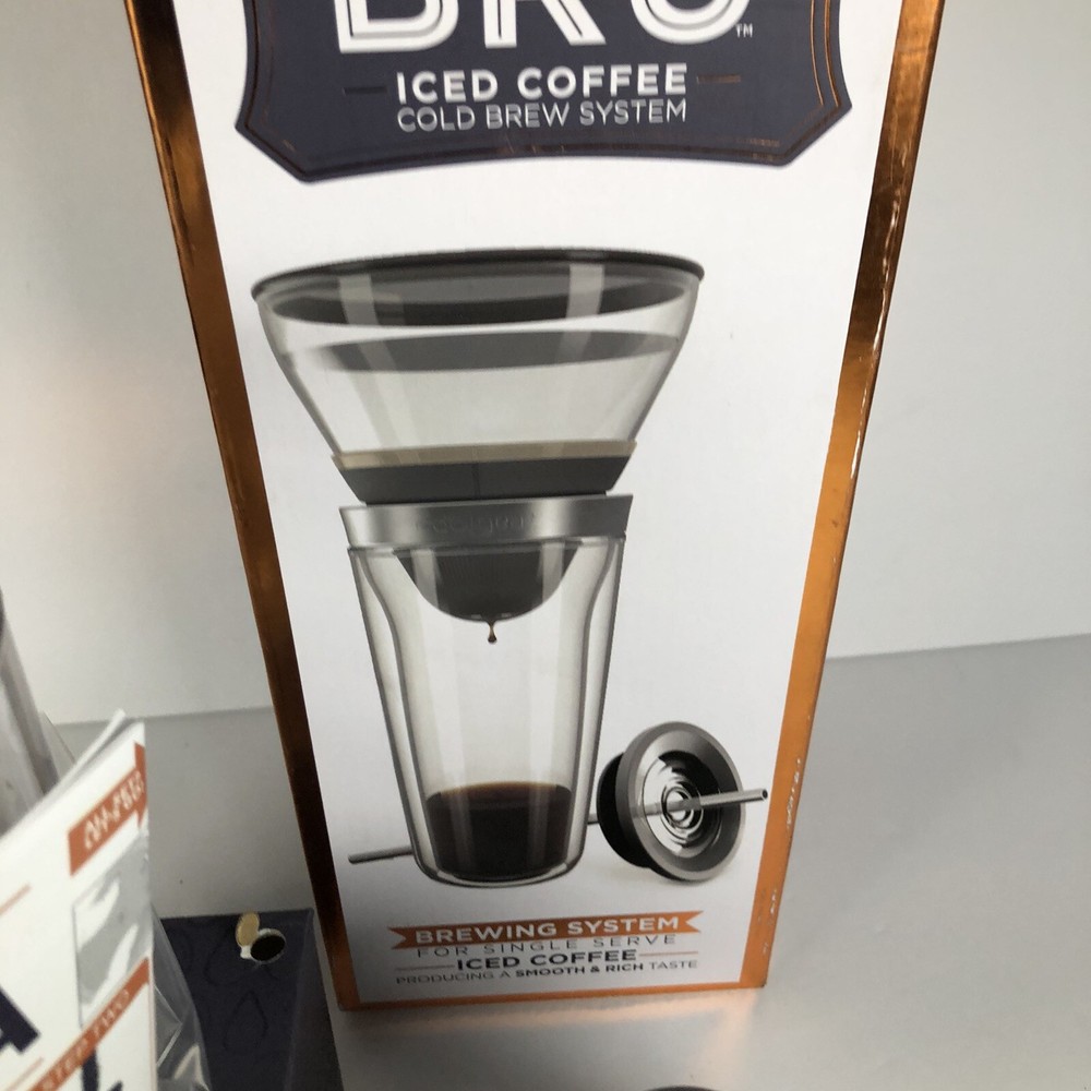 Coolgear Bru Iced Coffee Cold Brew System Personal 1 Cup Brewing System