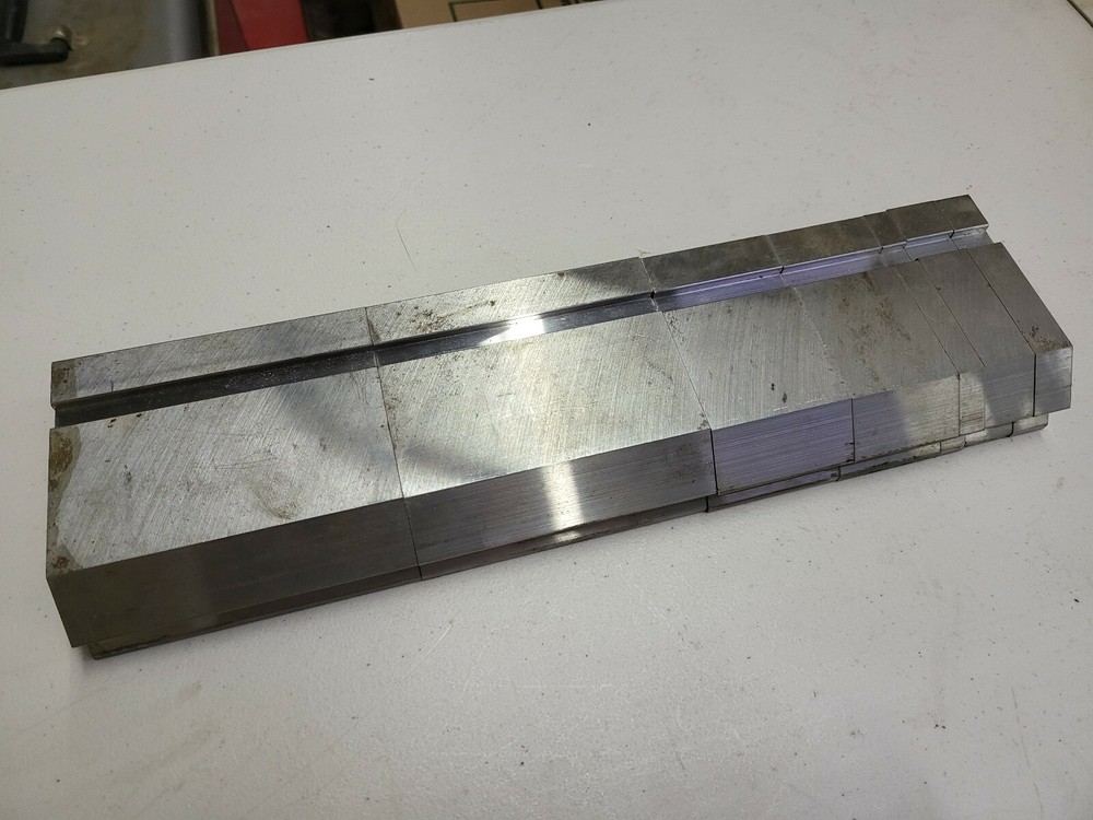 Standard Offset Press Brake Tooling Punch Sectionalized 9 Pieces totaling 33"