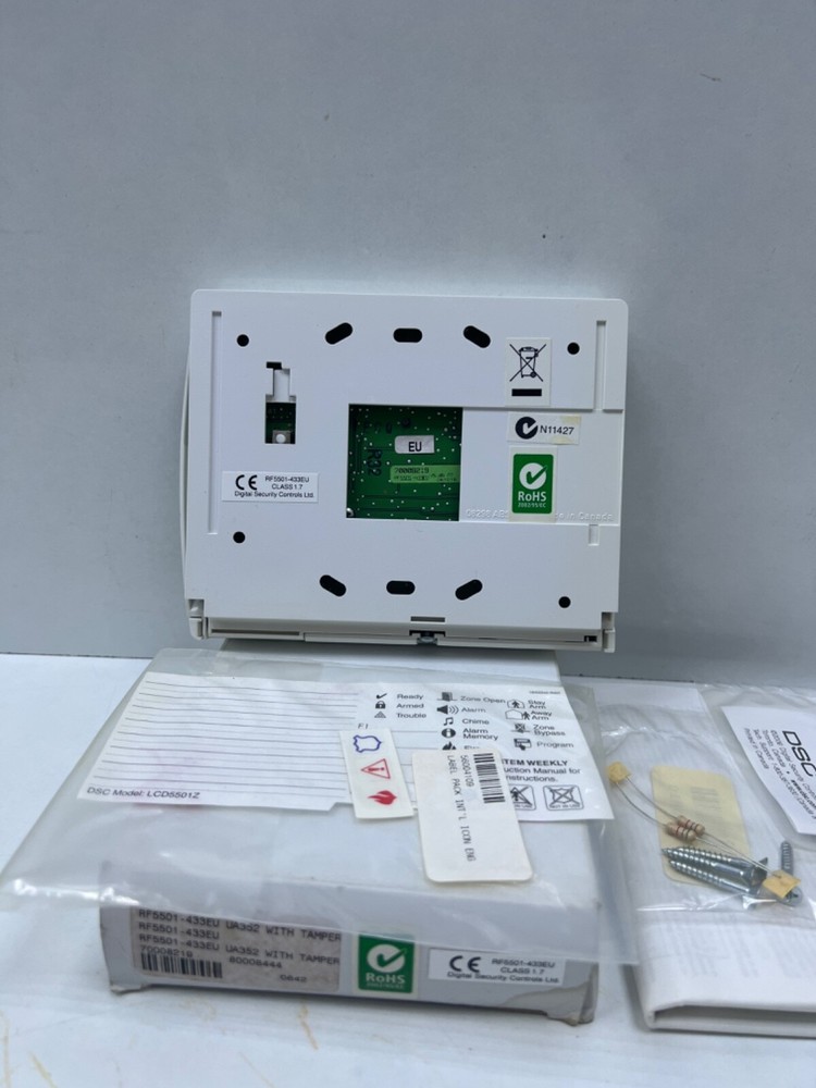 DSC RF5501-433EU , UA352 with Tamper Powerseries Fixed Message Keypad